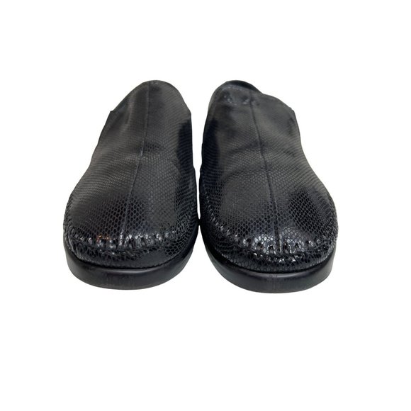SAS Dream Black Snake Slip On Loafers Size 10 Tripad Comfort Shoes Suppo… - Picture 5 of 10